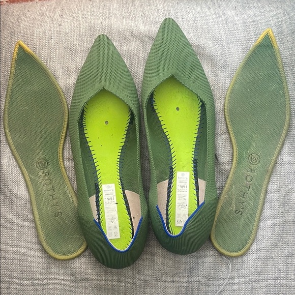 Rothy's Women's Green Flats Size 11 - Picture 2 of 5